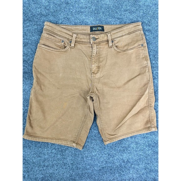 DU/ER Shorts Mens 36 Brown N2X Relaxed Fit 5 Pocket Outdoor 7" Inseam DUER - Picture 1 of 10